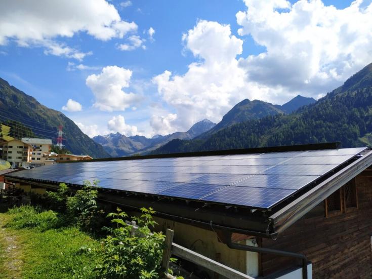 Solar panels on roof Solar panels on roof